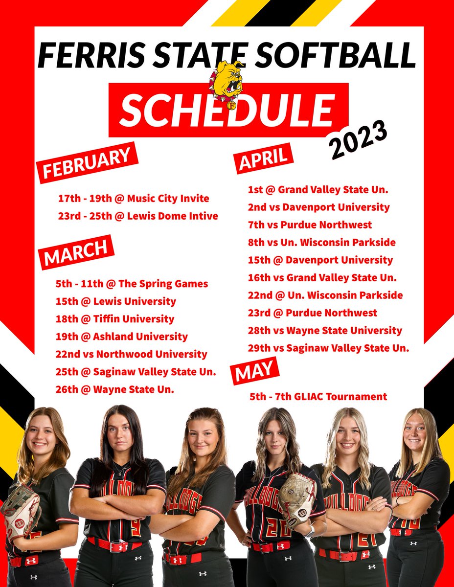 FSU_SB's tweet photo. Schedule drop for the Dawgs!! 👀 https://t.co/nmAmhnl8Nq