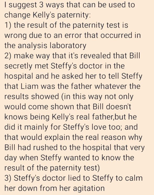 _vero_1989's tweet photo. @soapcentral Fans of the Bill/Steffy pairing like me will ALWAYS want Kelly's paternity to be flipped on Bill,it doesn't matter if #BradleyBell and the writers want to keep ruining Bill to prop Bell's favorite shitty characters. #FlipKellysPaternityOnBill #TeamSTILL #BoldandBeautiful https://t.co/vfypCK62NI