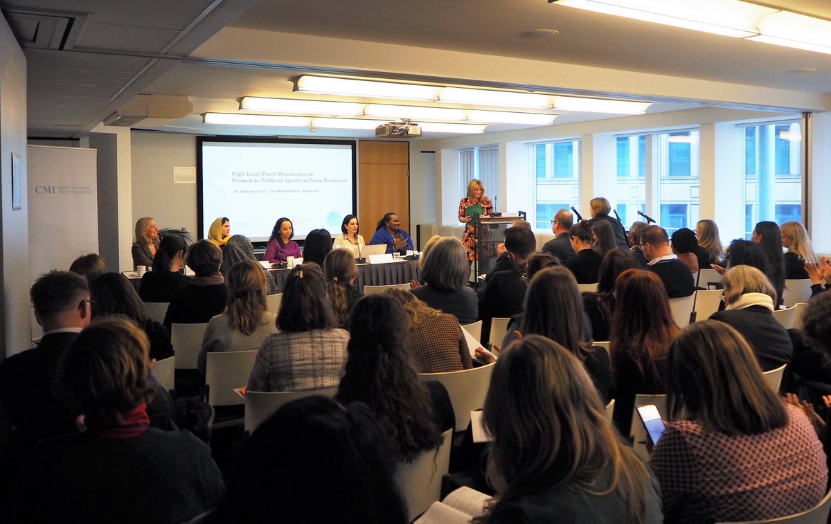 BorissovaLora's tweet photo. Inspiring discussion on ways to support #women in peace processes. 511 million women live in fragile/conflict-affected countries. Need to stand together &amp; not allow further regression in hard-won equality rights. @JuttaUrpilainen @EU_Commission @eu_eeas @cmioffice #WomeninPeace https://t.co/6JQu0G1PGV