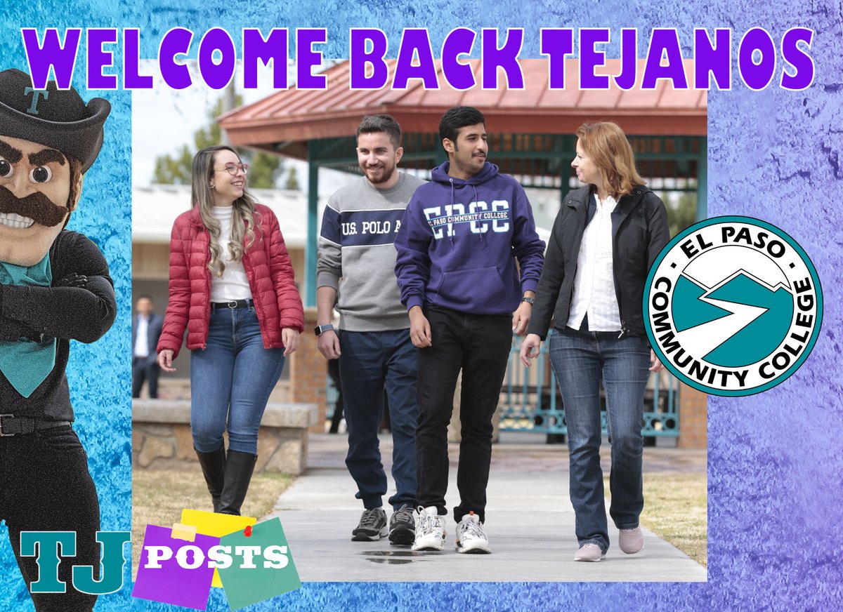 EPCCNews's tweet photo. We hope you had a great break! #ElPasoCommunityCollege  #TheBestPlacetoStartandFinish #EPCCpride #TJposts https://t.co/tDvlzQPx9b