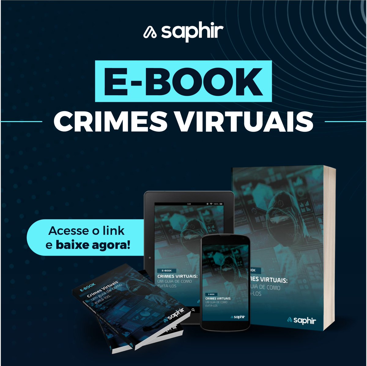 saphiroficial's tweet photo. Tome precauções simples e mantenha os dados da sua empresa e dos seus clientes protegidos. Quer saber mais? A Saphir tem um e-book com dicas valiosas. Faça o download grátis pelo link: https://t.co/29IhhjfXqG
#saphir #crimesvirtuais #crimesciberneticos #tecnologia #dadonanuvem https://t.co/DyrpApaKHP