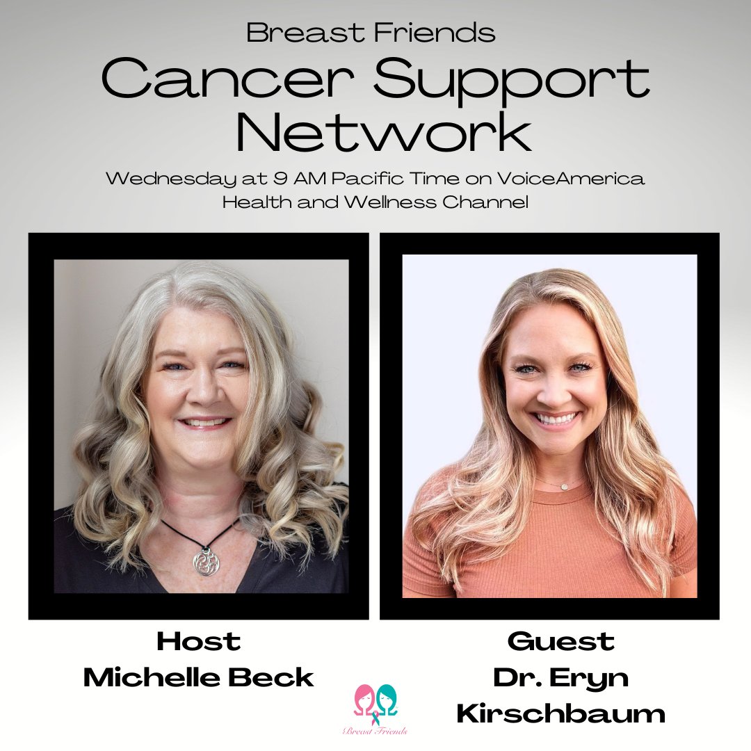Breastfriends's tweet photo. Pelvic Floor Health w/ Dr. Eryn Kirschbaum on #breastfriendscancersupportnetwork 
Listen 1/11 at 9 am PT https://t.co/rJEW6wb7N4 or watch  https://t.co/pbsY2KyKmy #cancerpodcast #breastcancer #voiceamerica #mendwellhealth #pelvicfloor #pelvicfloortherapy #drerynkirschbaum https://t.co/geJc0UTJVP