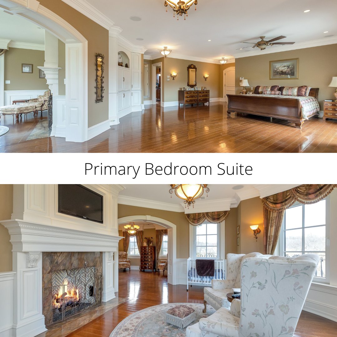 Primary bedroom suite complete with fireplace perfect for relaxing on a cold winter night! 

#ReginaRogersTeam #LuxuryElliman #LongIslandHomesAndEstates #LongIslandRealEstate #RealEstate #LuxuryRealEstate #horseproperty #LocustValley #Brookville #MillNeck