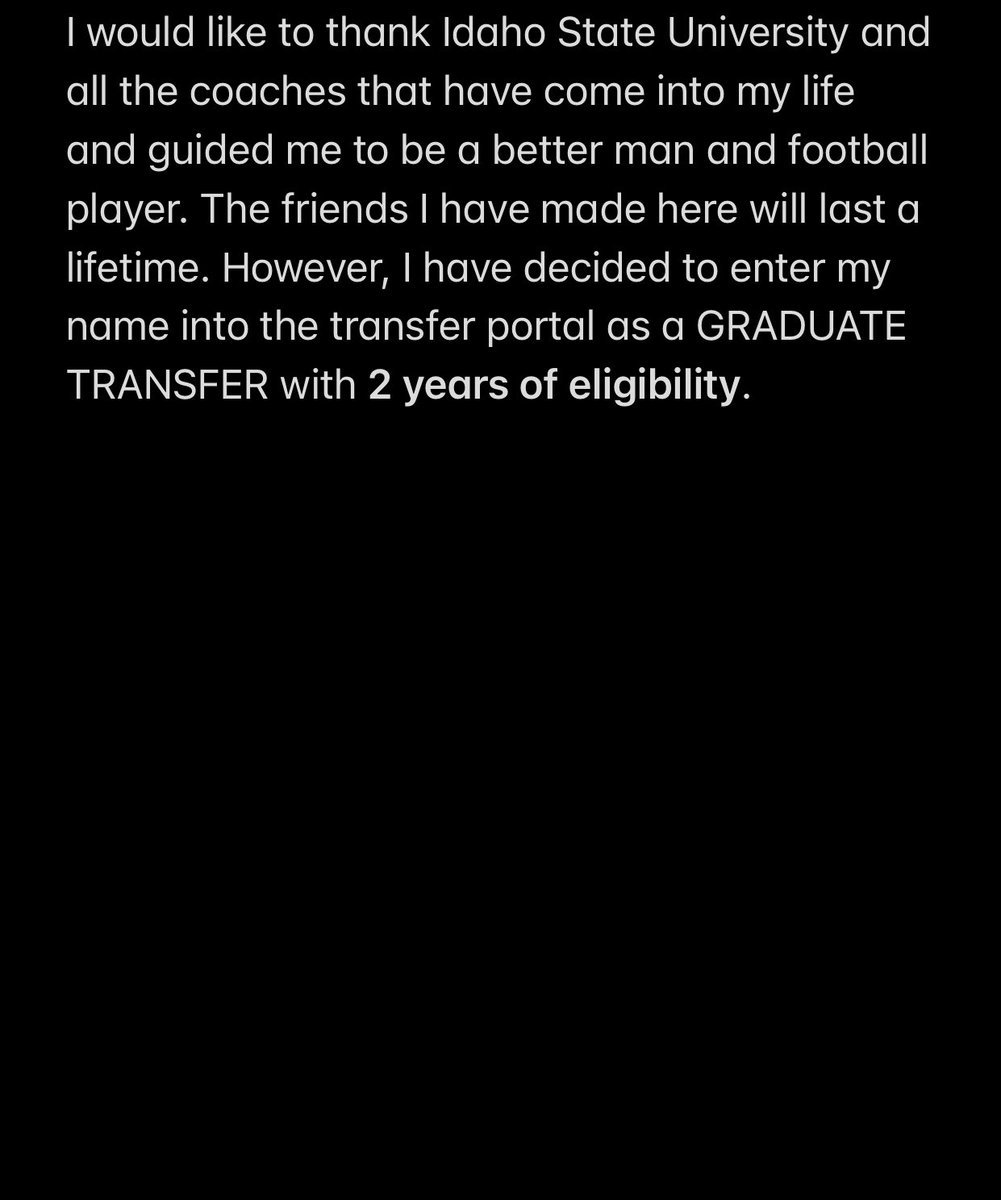 ⚫️Graduate Transfer                                     ⚫️2 Years of Eligibility                                ⚫️Film Attached Below                               youtu.be/IvflG2KCrr8