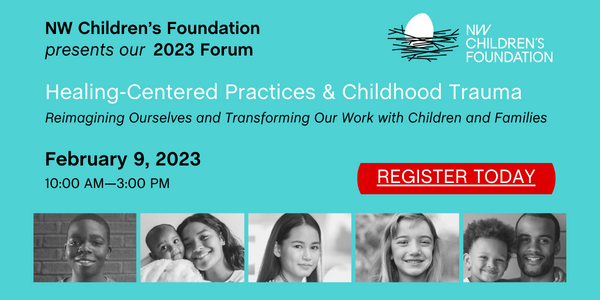 NWChildrensFND's tweet photo. Registration for our 2023 Forum on February 9 is open! We are thrilled to have @shawnginwright as our featured speaker. Register here: https://t.co/3d3m8vHcL0 https://t.co/rywgx6xJGA