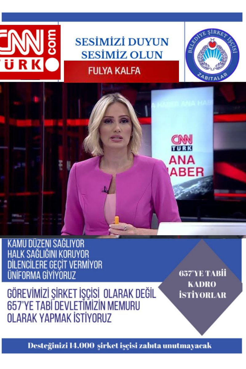 Guney35800094's tweet photo. Belediye Şirket İşçisi ZABITA kar 657 Kadro Bekliyor
@cnnturk 
@FulyaKalfa https://t.co/6HgWIX4Nsh