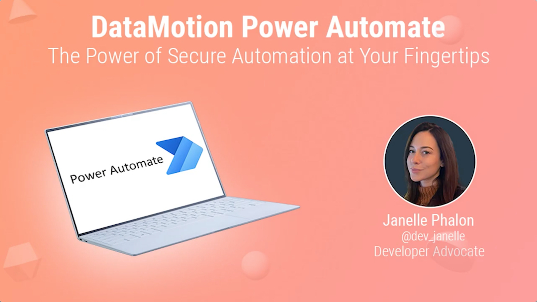 Create secure automated workflows quickly &amp; easily. ICYMI, @dev_janelle shows how to get API keys &amp; get started with the DataMotion #PowerAutomate connector: hubs.li/Q01wVDtX0 

Try it for yourself: hubs.li/Q01wVHk60 

#tiptuesday #dataprotection