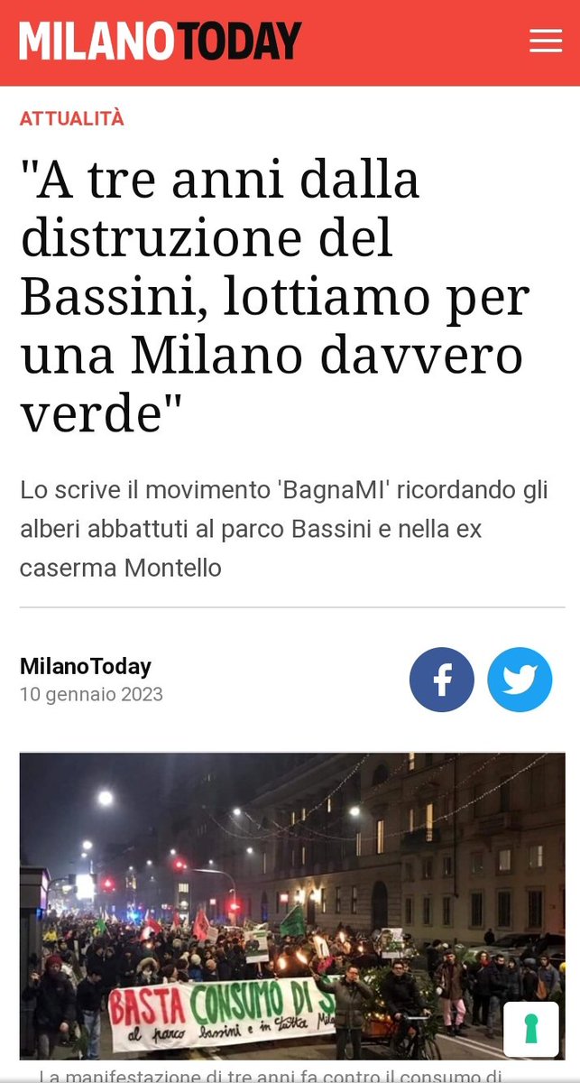 A Milano c'è un movimento civico che reclama da anni una vera svolta verde. I cittadini di #BagnaMi ne sono parte trainante. milanotoday.it/attualita/mila…