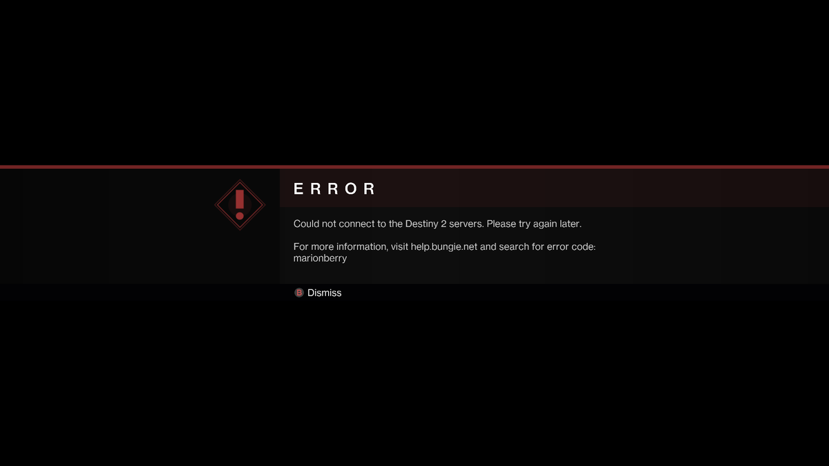 ZombaitX's tweet photo. If my Xbox is having networking problems then I shouldn't be able to tweet this Destiny 2 marionberry error message from said Xbox, right? Let's see… #Destiny2 #Destiny2Fail #XboxShare https://t.co/mDkEWTiAAo