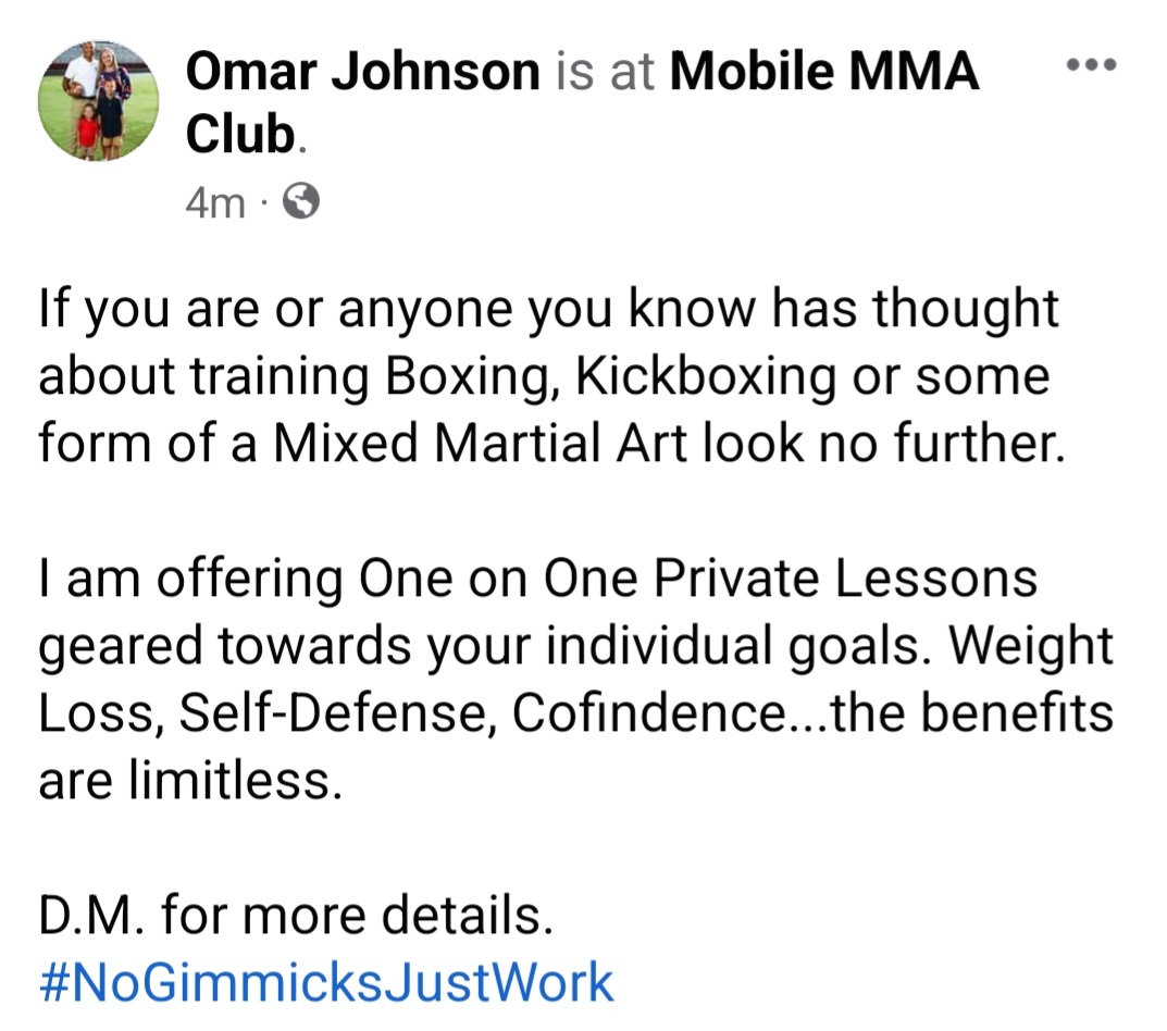 Shoot me a message #NoGimmicksJustWork