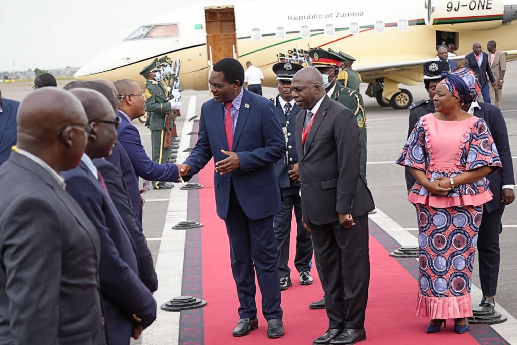 Honoured to accompany His Excellency, President Hichilema on the first State visit to the Republic of Angola. We look forward to forging lasting partnerships with our sister nation. #AngolaStateVisit.  🇿🇲 🇦🇴