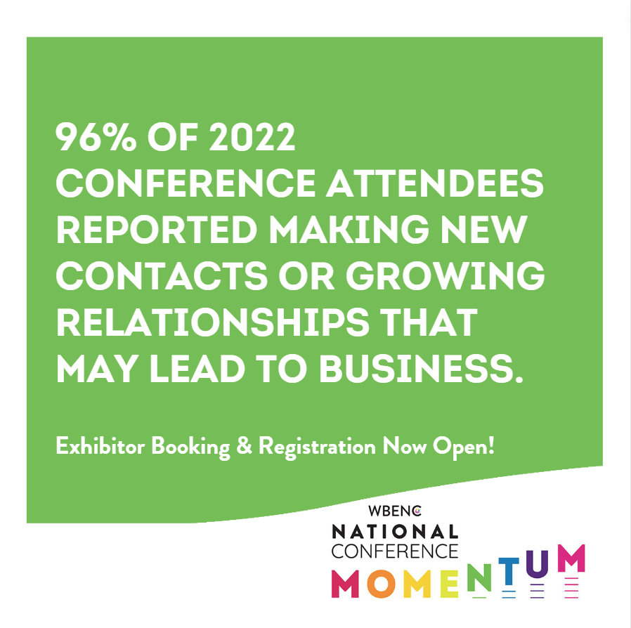 Exhibitor Booking &amp; Registration are now OPEN for the 2023 WBENC National Conference! Learn more and register to be an exhibitor now!: wbenc.org/conference/exh…