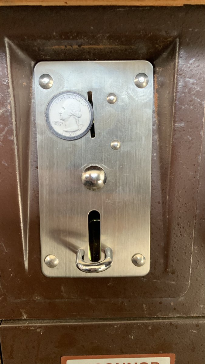 90minutetape's tweet photo. Finally got to install the #Nintendo #SpaceFever coin mech on the proper side of the cocktail cabinet. The slant is a little off but it wasn’t that difficult to mount it completely flush. https://t.co/F7rVi554mZ