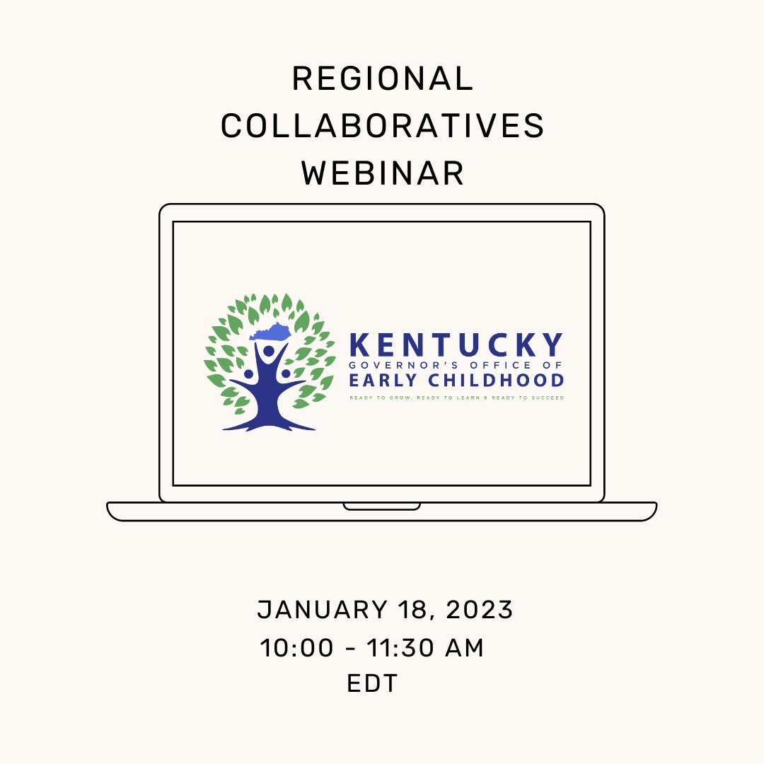Join us Wednesday, January 18, 2023, for the next Regional Collaboratives Webinar. Zoom link to come.