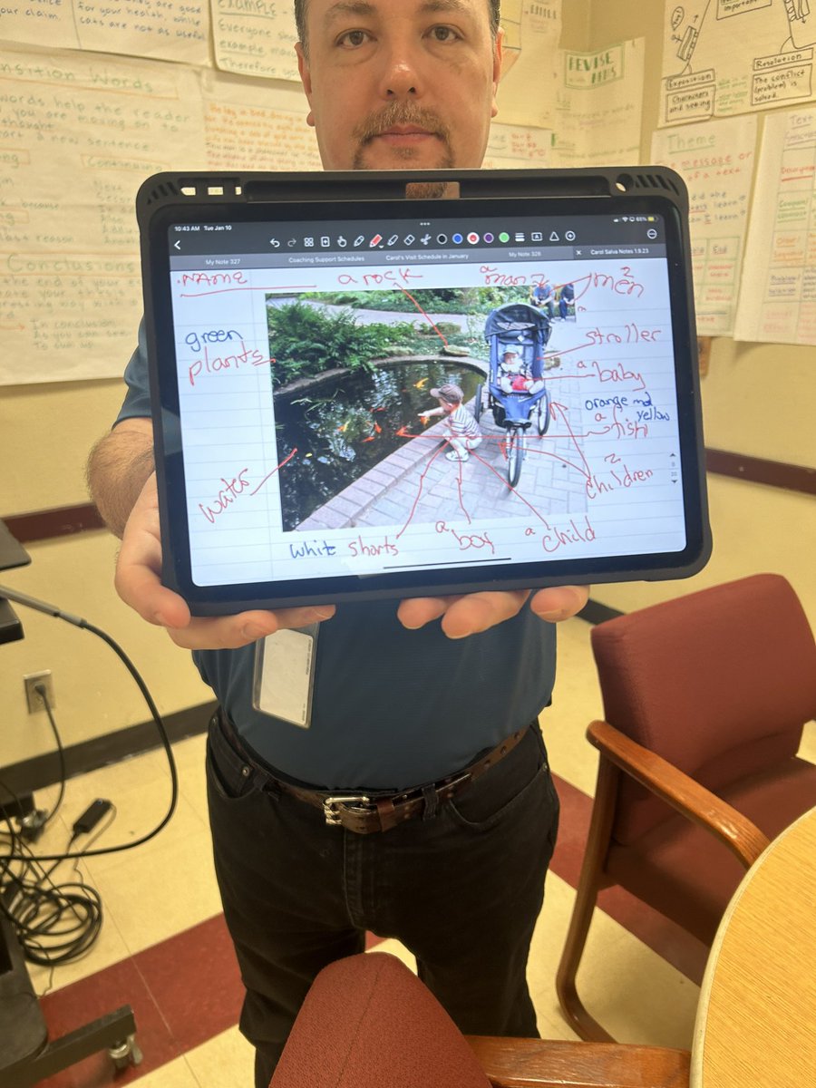 DrCarolSalva's tweet photo. We are channeling @Larryferlazzo &amp; @valentinaesl today! 
So much language being produced in the #newcomer classrooms. 🙌👏👏. Using the #ESLsg book &amp; this video: https://t.co/J7dLrnQ9ZZ
#ReadingWritingELs https://t.co/NNcsJ268TF