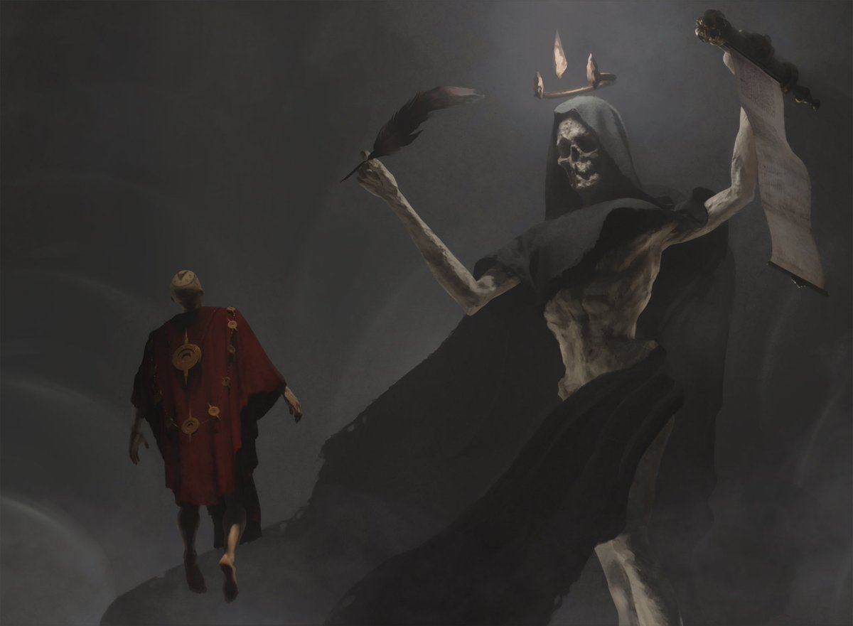 Hello again  #PortfolioDay 

I'm David Astruga, Dark Fantasy illustrator from Spain, working on Magic The Gathering  🖤☠️💀☠️🖤