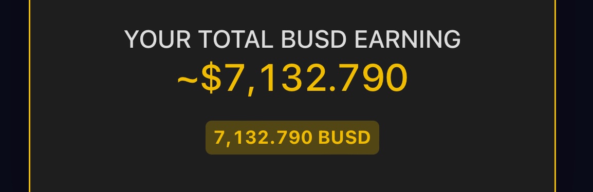Bisongrass68's tweet photo. Starting 2023 off in style. Check out my BUSD earnings just from holding this reward token. A vc everyday and clear roadmap for the future. Come join the next big thing in crypto #everearn #busd https://t.co/qNXRR0S7nx