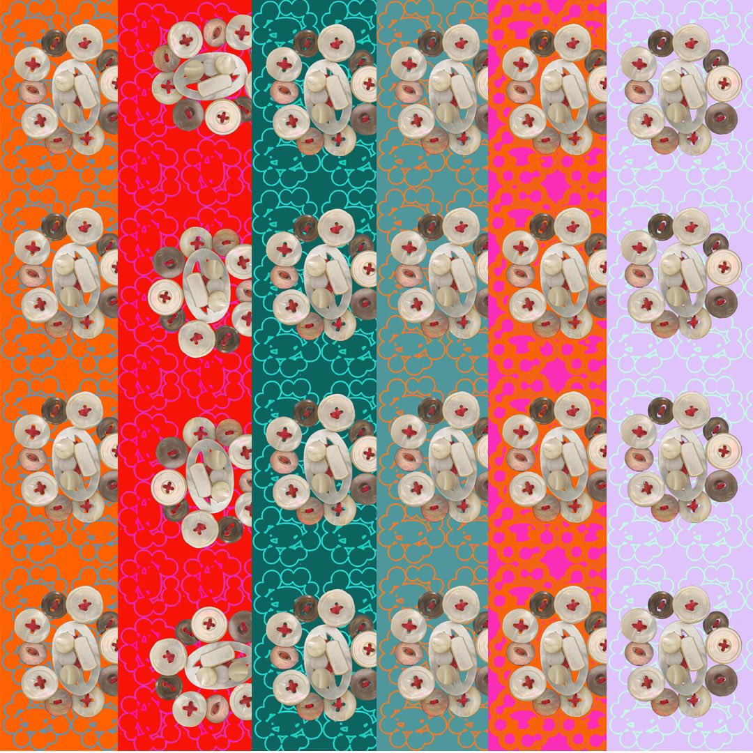Keeping the #scarf quite traditionally #Design #repeat #pattern based but with <a href="/KlassyKitsch/">Klassy Kitsch</a> #vibe #colourways #respondingtoarchive @Textilesgold