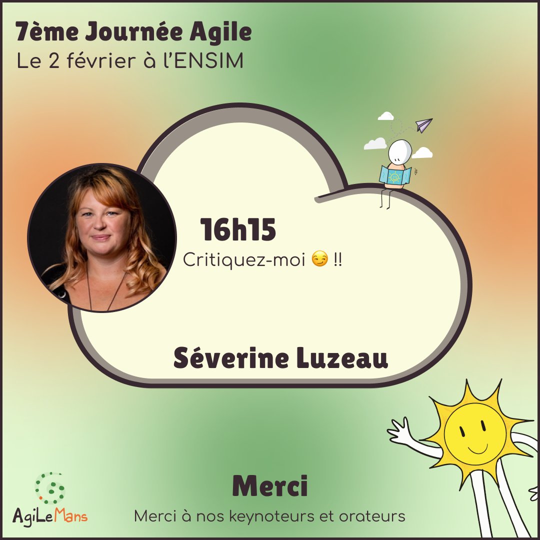AgiLeMans (@agilemans) on Twitter photo Pour la journée Agile du Mans le 2 février 2023 en C03 l'après midi vous pourrez retrouver <a href="/thomasclavier/">Thomas Clavier @thomas@pleroma.tcweb.org</a> à 15h15 pour “Méthode de refactoring de code legacy” puis Séverine Luzeau à 16h15 qui animera “Critiquez-moi 😏 !!” Pour la journée Agile du Mans le 2 février 2023 en C03 l'après midi vous pourrez retrouver <a href="/thomasclavier/">Thomas Clavier @thomas@pleroma.tcweb.org</a> à 15h15 pour “Méthode de refactoring de code legacy” puis Séverine Luzeau à 16h15 qui animera “Critiquez-moi 😏 !!”