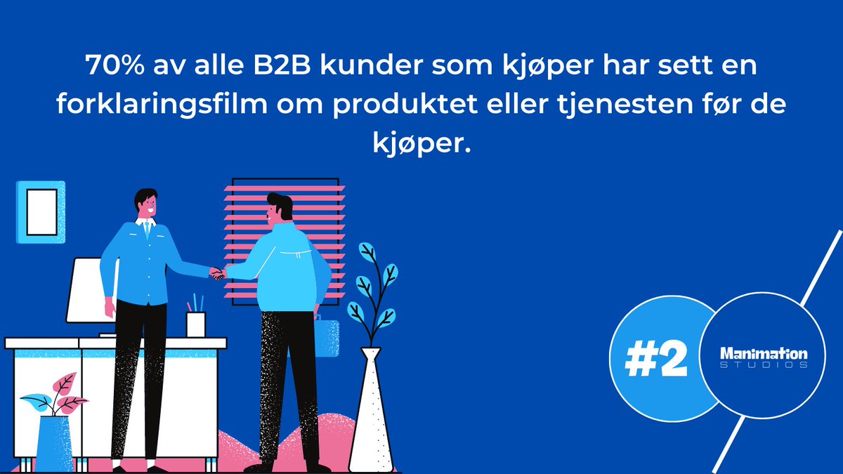 Manimation_NO's tweet image. 1/2 En forklaringsfilm kan gjøre underverker for bedriften din. Her er 5 ting du kanskje ikke visste at en forklaringsfilm kan gjøre.
#animasjonsfilm #animasjon #forklaringsfilm #videomarkedsføring #digitalmarkedsføring
