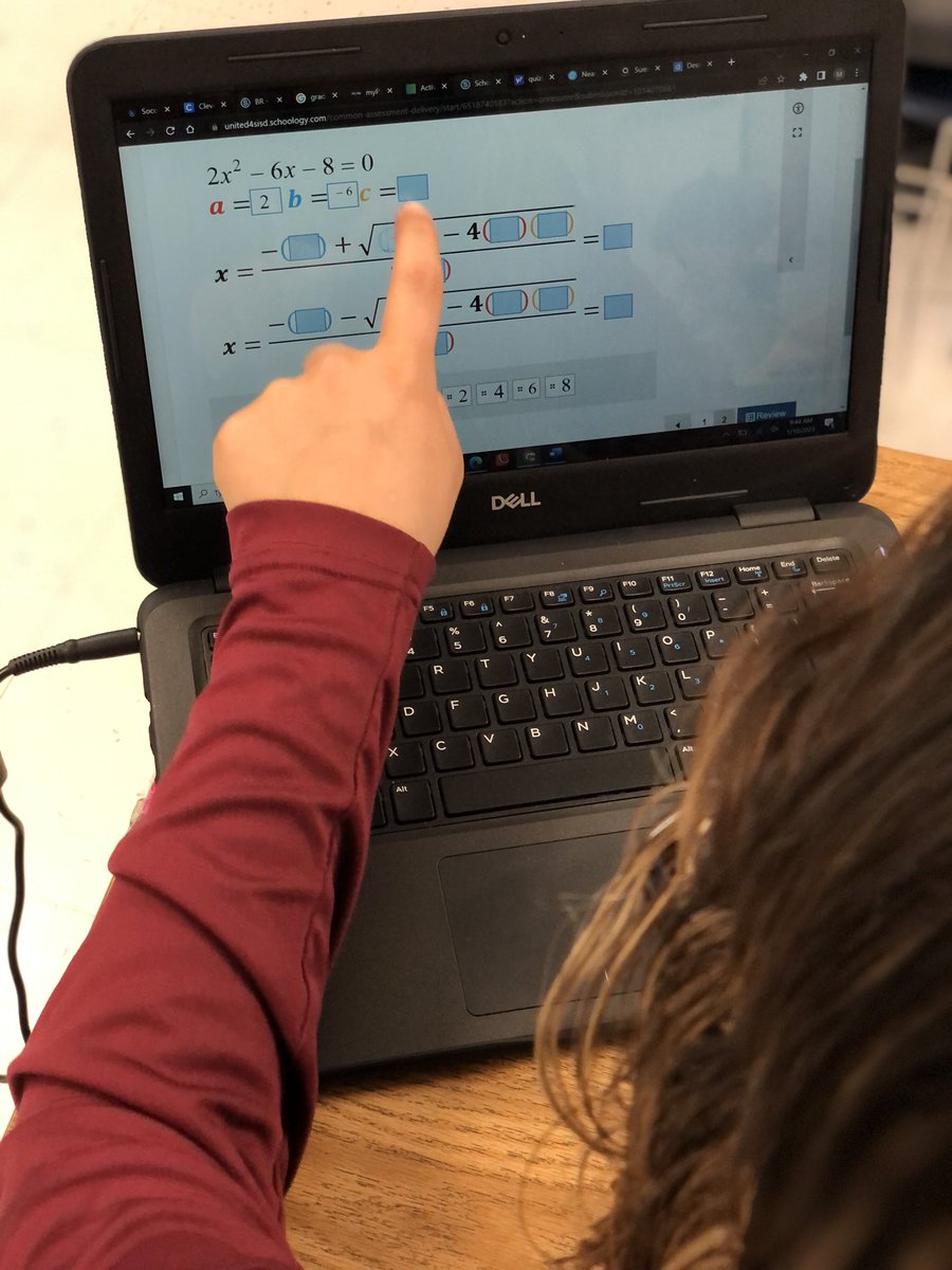 mseanez_EDHS's tweet image. Algebra I scholars solving Quadratic Equations with the Quadratic Formula. #colorcode #draganddrop @TICalculators @Schoology
@LCompean_EDHS @njcroyle_EDHS @RGonzalez_EDHS @klujan_EDHS @osaucedo_edhs