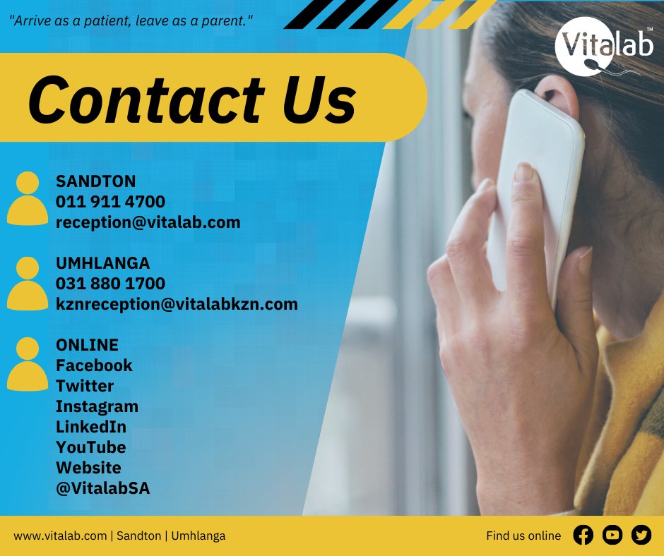 Trying to reach us this new year, a reminder of all our contact details. We look forward to welcoming you as patients! 
#vitalabfertilityclinic #fertilityclinic #contact #contactus #infertility #fertility #ttc #ttccommunity #ivf #ivfjourney #southafrica #hope #infertilityjourney