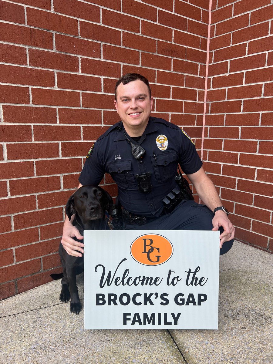 Brock's Gap Intermediate (@brocksgapbucs) on Twitter photo We are excited to introduce our new School Resource Officer, Officer Matt Bond, & his K9 partner, Fancy! We are happy to have them here serving in this role. Thank you to <a href="/HooverPD/">Hoover Police Dept</a> for their commitment to keep our schools safe. Please give Officer Bond & Fancy a warm welcome! We are excited to introduce our new School Resource Officer, Officer Matt Bond, & his K9 partner, Fancy! We are happy to have them here serving in this role. Thank you to <a href="/HooverPD/">Hoover Police Dept</a> for their commitment to keep our schools safe. Please give Officer Bond & Fancy a warm welcome!