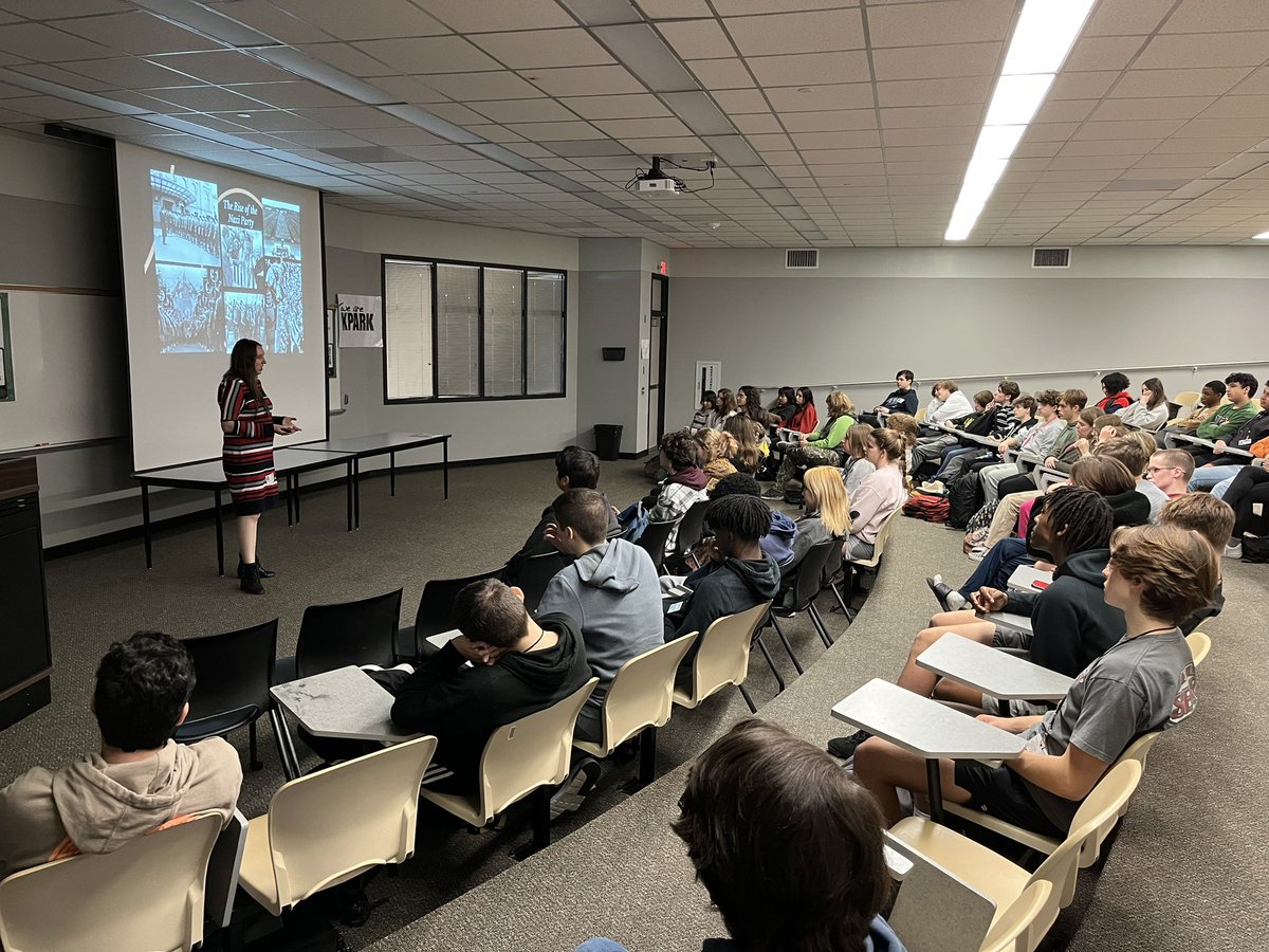 KPHS juniors enjoyed a guest speaker from <a href="/HMHou/">Holocaust Museum Houston</a>. Thanks to Amy Frake and the Educator in Motion Program.
<a href="/humble_SocSt/">Humble ISD Social Studies</a>