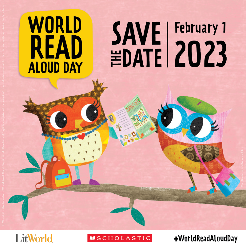 Dear #teachers + #librarians, Sign up for <a href="/litworldsays/">LitWorld</a> 
#WorldReadAloudDay #WRAD 🥳 400+ authors have volunteered to read aloud via zoom on 2/1! Here is a list of authors, thanks to the amazing <a href="/KateMessner/">katemessner</a>  katemessner.com/zoom-with-an-a…
