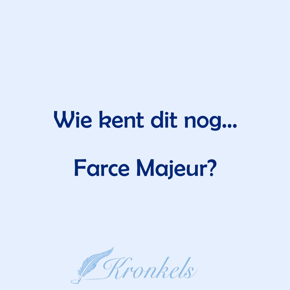 Hiklander's tweet photo. #kronkels #farcemajeur https://t.co/6l8UJCdXcj