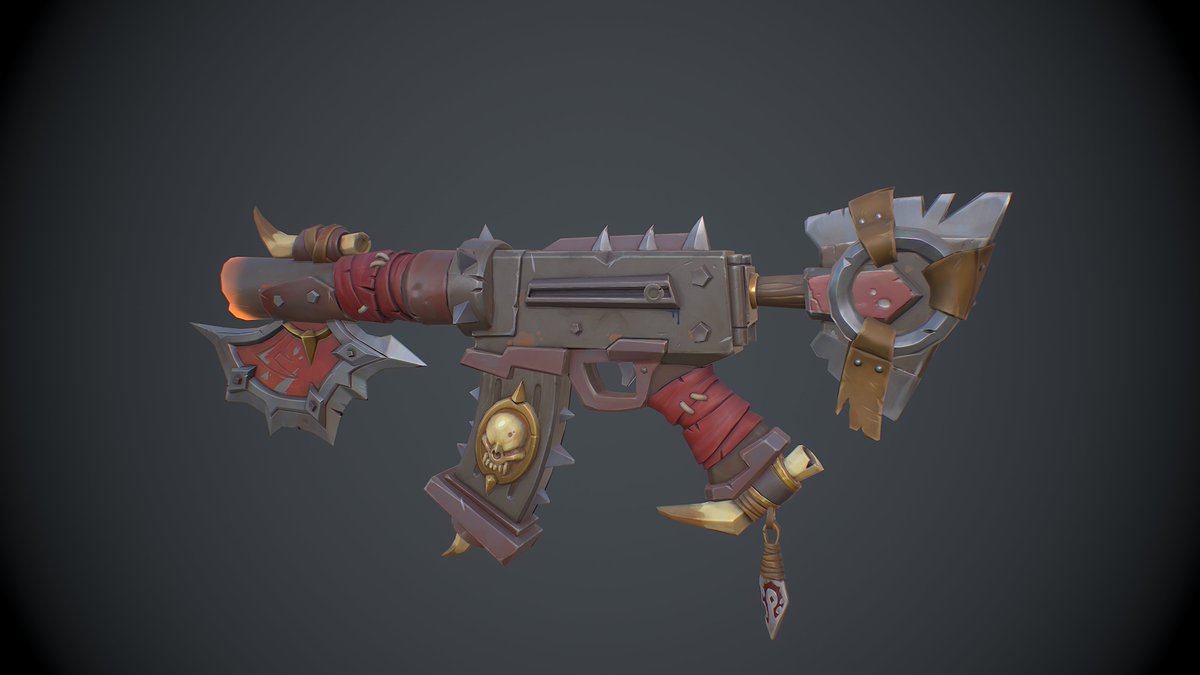 danglebob's tweet image. Happy #PortfolioDay !

I currently work as the Senior Weapon Lord and Prop Master at Mutant Arm Studios! 

🔫artstation.com/danglebob🔫
