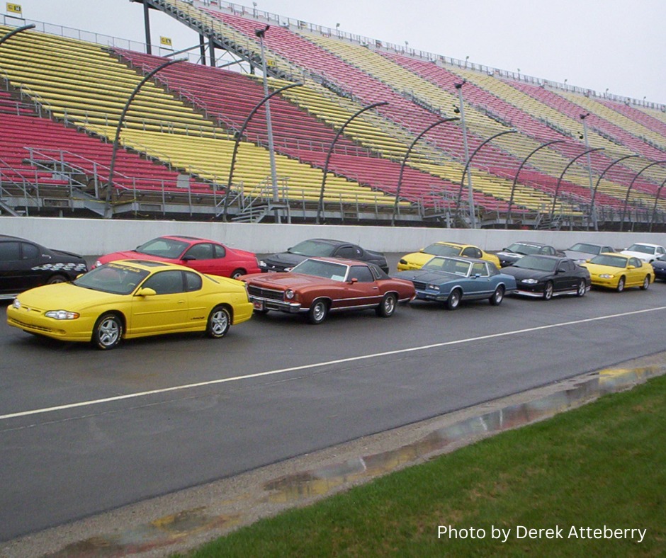 See all the Monte Carlos at the MIS Raceway in Michigan.  This was several years ago.  #chevymontecarlo #montecarlo #montecarlonation #montecarloss #gbodynation #gbody