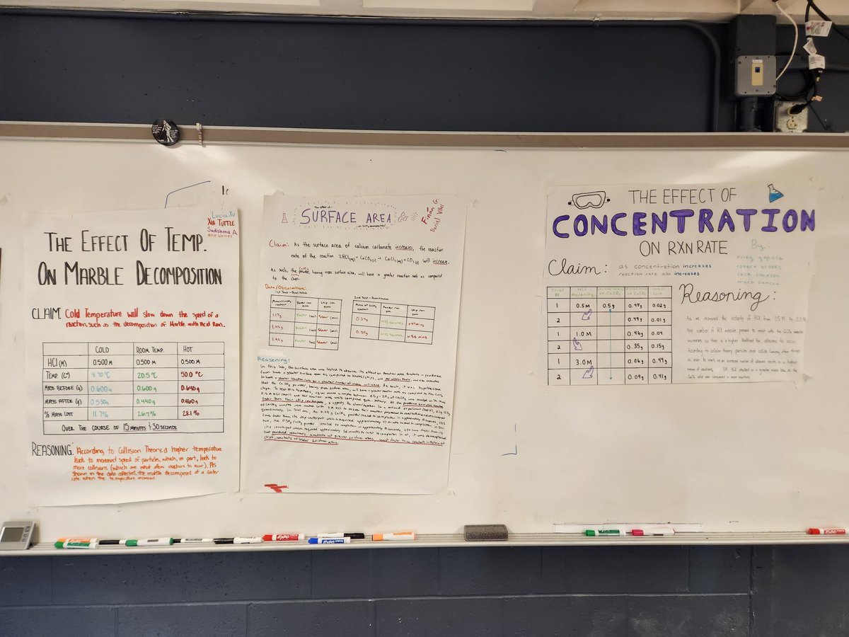 The Bixi is back! After too many covid compromised lab years, the students are finally evaluating the kinetics of acid rain by using marble chips and presenting some posters of their data. #teach180 #eghsmatters