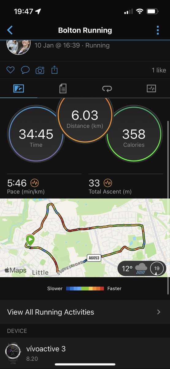 Clareylang's tweet image. 6k run done, got battered by the weather but it’s done ✔️ #ukrunchat #runningintherain #rundone