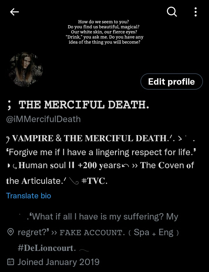 “How do we seem to you? Do you find us beautiful, magical? Our white skin, our fierce eyes? "Drink," you ask me. Do you have any idea of the thing you will become?” — Louis de Pointe du Lac, Interview with the Vampire.

⇲ 𝐍𝐄𝐖 𝐋𝐀𝐘𝐎𝐔𝐓 𝐁𝐘 𝐌𝐄.ᐟ