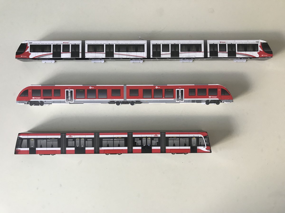 rail613's tweet image. It’s not an @OC_Transpo  “loop”, it’s 2 “segments” or shuttles.  
TTC streetcars, bottom, have loops.   Double ended #Citadis top and #Coradia LINT, don’t.