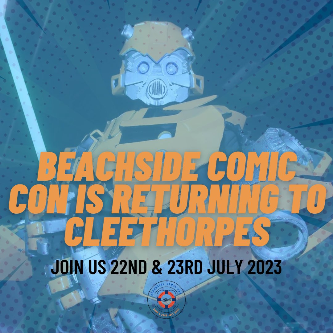 luxxEventsuk's tweet photo. We are thrilled to announce that we’re returning this year to Cleethorpes for Beachside Comic Con! Stay tuned for ticket announcements! 🥳 #cleethorpes #luxxevents #comiccon https://t.co/17p4DSu4mz