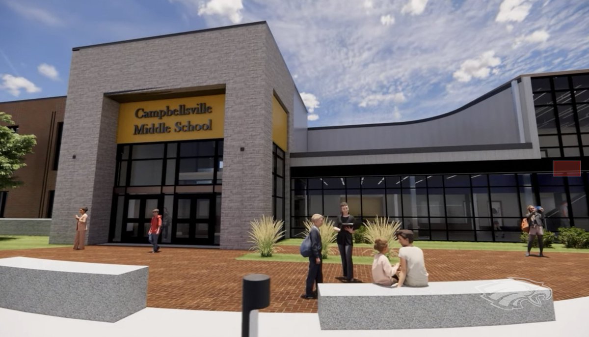 CISEagles's tweet photo. Do you want to see something AMAZING that is coming soon to Campbellsville Middle School?!?!
Visit our Facebook page at https://t.co/1kywzMrO3a to see the new CMS that will begin construction Summer of 2023!! 🦅💜💛

#eaglepride #changinglives https://t.co/sW89cdZNgz