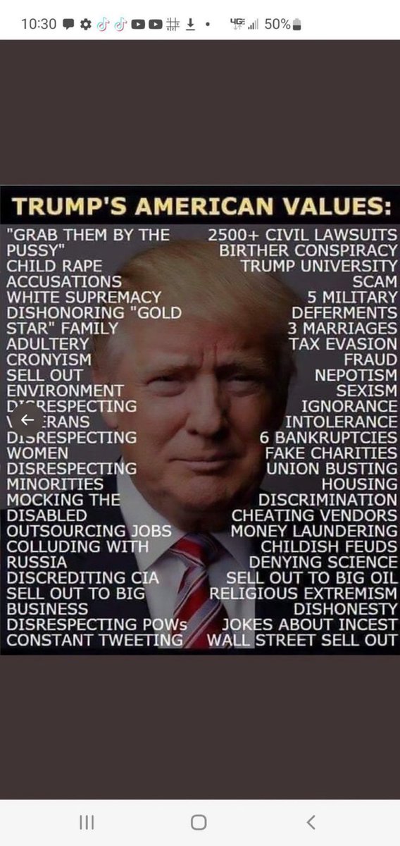 brad_px's tweet photo. @fornewhope @GaylaMcGill5 @DjMusgr @kangaroos991 Or as well known as #TFG or #tRUMP
aka #TOTUS (#Traitor of the United States) or #grifter, #conman, #unindicted #insurrection #instigator, #coconspirator, #liar and #fraudster! https://t.co/41gs2tJJE9