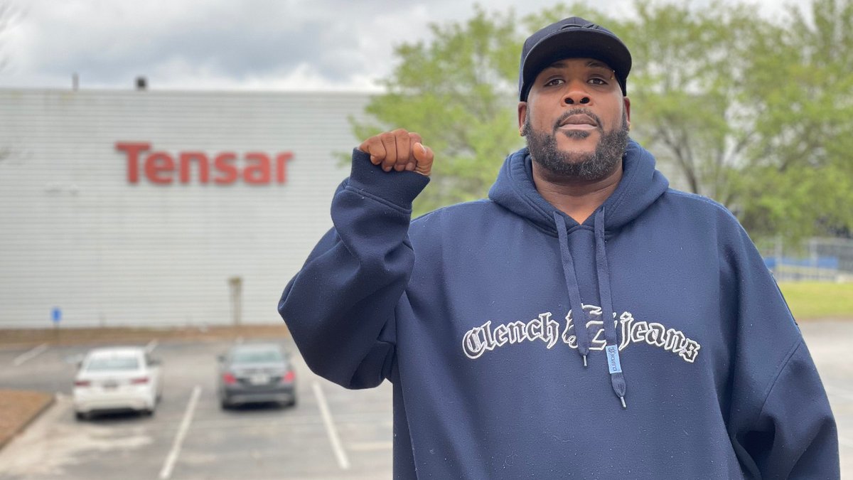 RWDSU's tweet photo. Our next edition of #MembersatWork features Jabbar Thomas, who works at Tensar in Georgia, and is a proud member of the @RWDSU Southeast Council! https://t.co/l8j7WWZnVd