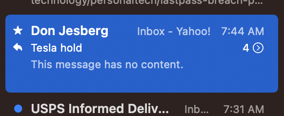 ReThinkReviews's tweet photo. @AppleSupport I keep having an issue in Mail on my Mac where the content doesn't load for some reason. I know this email has content because I can see it on my iPhone. Why is this happening, and is there a way to force the content to load? https://t.co/73gLtHGraW