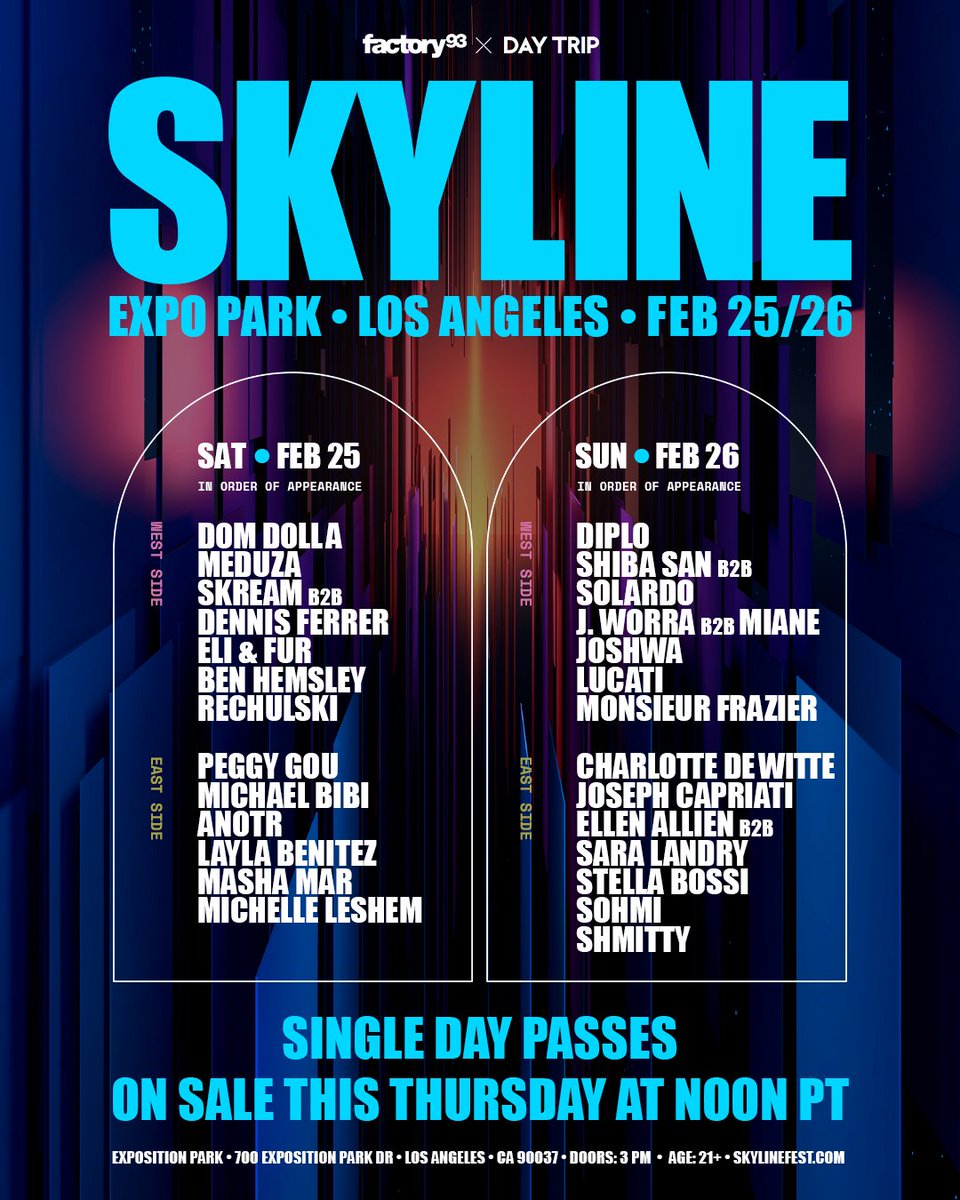 Skyline Music Festival lineup 2023