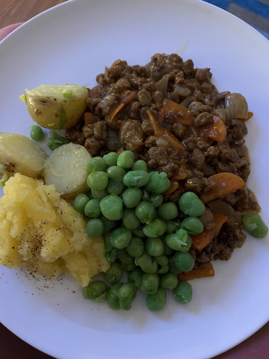 Mince n tatties. Obvs the mince is Quorn! #ScottishHeritage