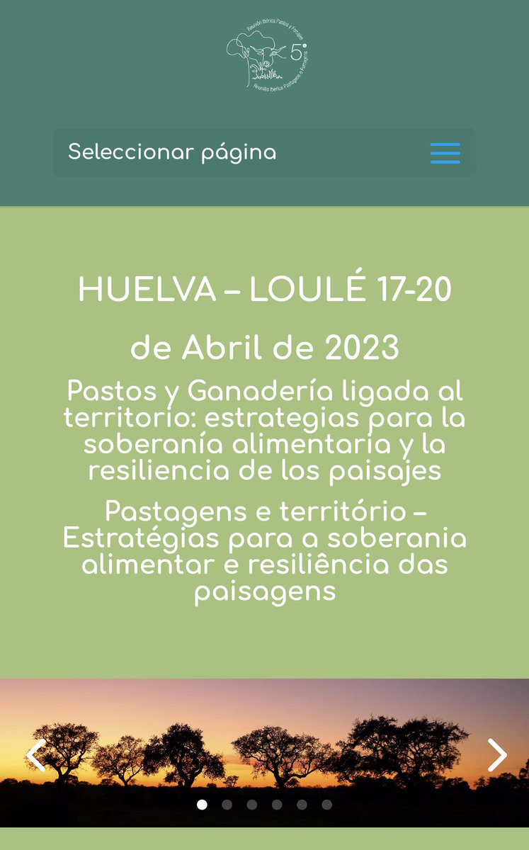 Podéis seguir toda la actualidad de la 5 Reunión Ibérica de Pastos y Forrajes en pastos2023.com Aún estáis a tiempo de presentar vuestros trabajos y de inscribiros! Te vas a perder las ponencias y visitas técnicas?? #ganaderiaextensiva #pastos #sppf