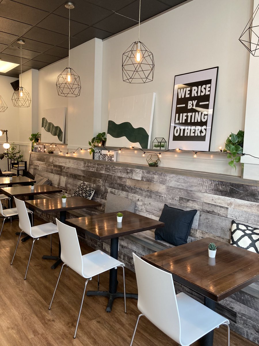 social_crust's tweet photo. 😍 Loving our new decor and artwork by @texturizedart 🖤 Dine in @coastmentalhealth social enterprise cafe @social_crust Monday to Friday 8 am to 2 pm!
#cafe #socialenterprise #employmenttraining #mentalhealth #vancouver #vancouvercafe #yvr #yvrcafe #dailyhivevan #dishedvan https://t.co/VFejRroBGt
