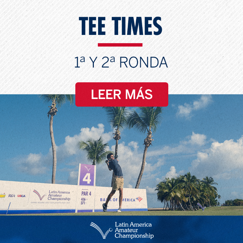 LAAC_Golf's tweet photo. ¡Aquí están los tee times del jueves y viernes!