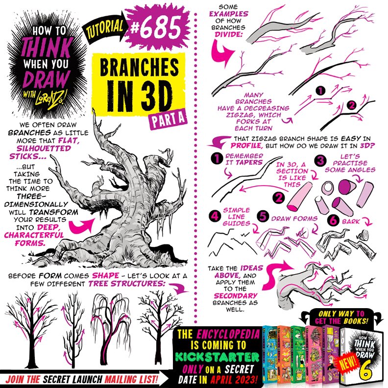 EtheringtonBros's tweet photo. BRAND NEW FULL TUTORIAL for #LEARNUARY day TEN! - BRANCHES in 3D Pts 1 &amp; 2!! TONS of SPECIAL TUTORIALS by my FAVOURITE ARTISTS from across the internet going up ALL THIS MONTH ONLY HERE on our TWITTER!! https://t.co/BwKzRFTTz5