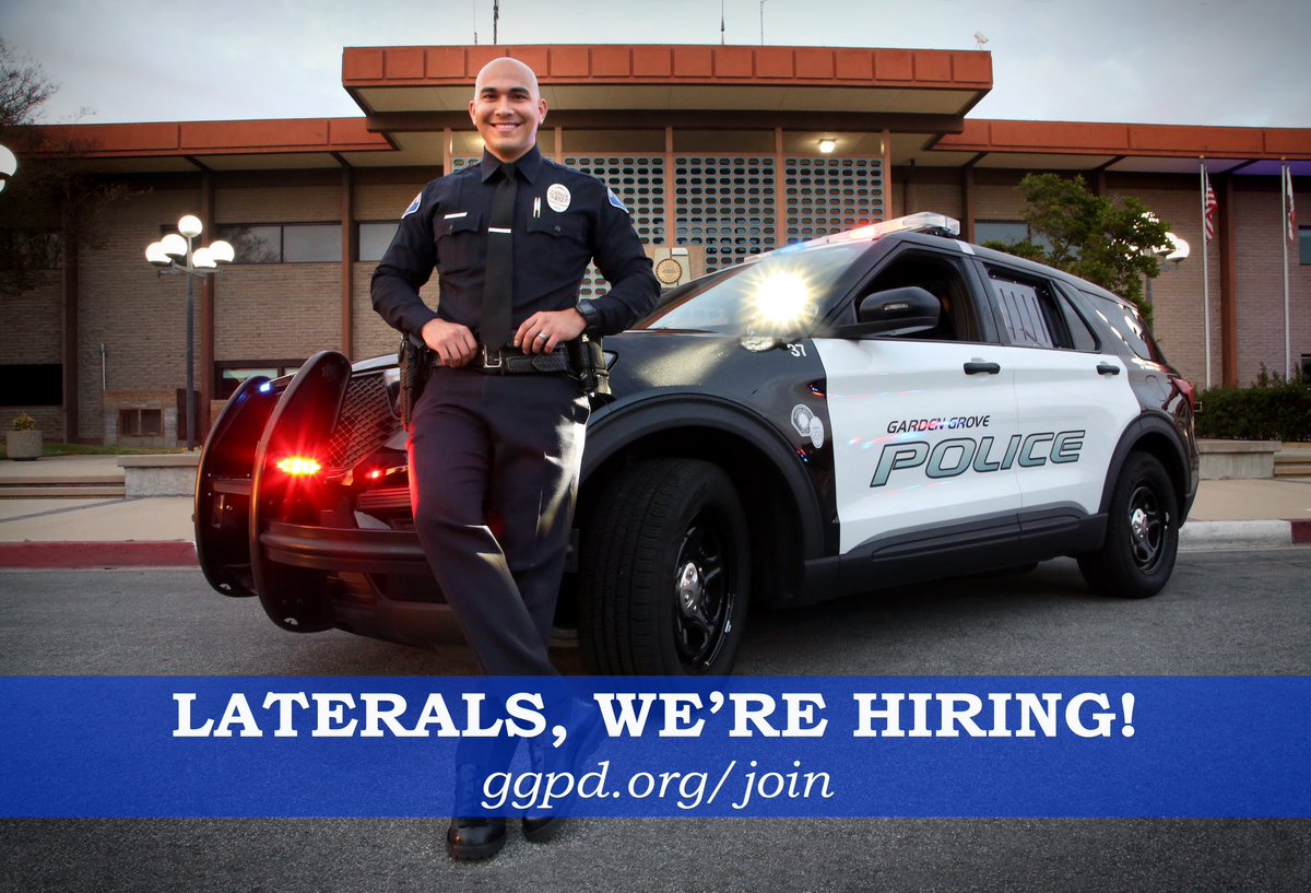 Need a change? #JoinGGPD & work for best the city in OC, where benefits include longevity pay (for your total yrs of service): 15 yrs=2.5%, 20 yrs=6.5%, 25 yrs=12.5%. Go to ggpd.org/join & submit UR app by 1/30, 5PM. #GGPD32 @CityGardenGrove