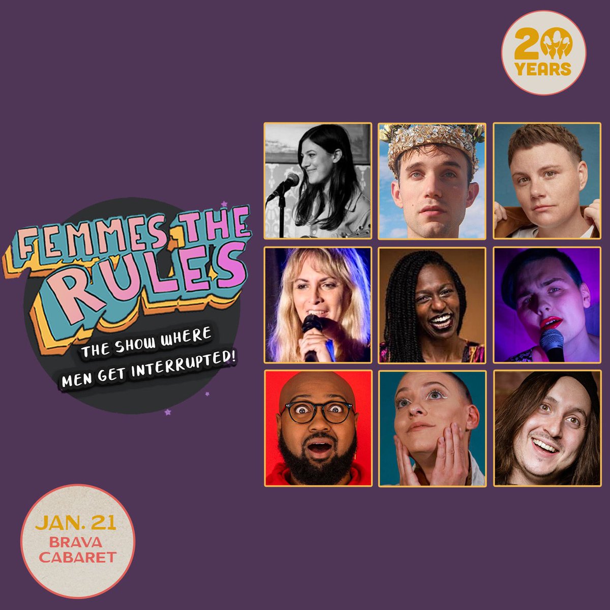 At this show, Femmes the Rules! With hosts <a href="/MaryJaneFrench/">Mary Jane French</a>, Bailey Norton, <a href="/sammymowrey/">Sammy “Samuel” Mowrey</a>, and guests <a href="/jeenabloom/">Jeena Bloom</a>, <a href="/katrinasivad/">Katrina Davis</a>, Tyler Jackson, <a href="/DrewLausch/">Drew Lausch</a>, <a href="/evermainard/">Ever Mainard</a> and <a href="/MateenStewart/">Mateen Stewart</a>. Jan. 21 at Brava Cabaret. Tix: SFSketchfest.com #SFSketchfest