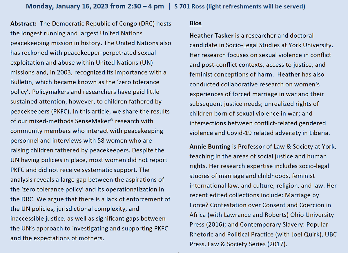 anniebunting's tweet photo. Abstract below, @OsgoodeIFLS @CSiWproject @CFR_York @YorkUnews https://t.co/5Sn6YADQ8E